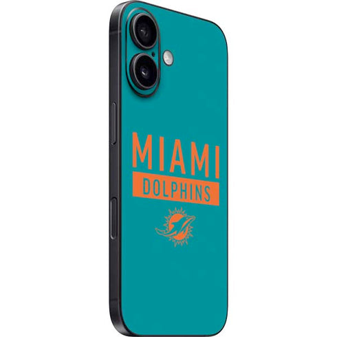 NFL Miami Dolphins Teal Performance Series iPhone 16 Plus Skin